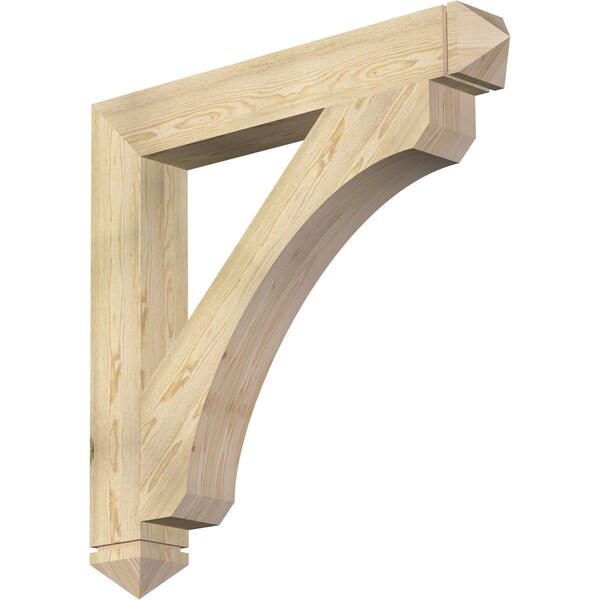 Ekena Millwork Legacy Arts & Crafts Rough Sawn Bracket, Douglas Fir, 6"W x 44"D x 44"H BKT06X44X44LEC03RDF - main